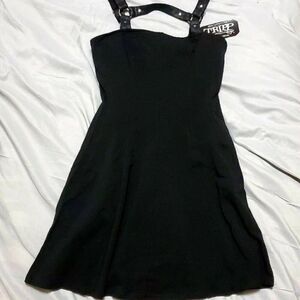 TRIPP nyc Goth Emo Black Harness Dress Small RETAIL $80
